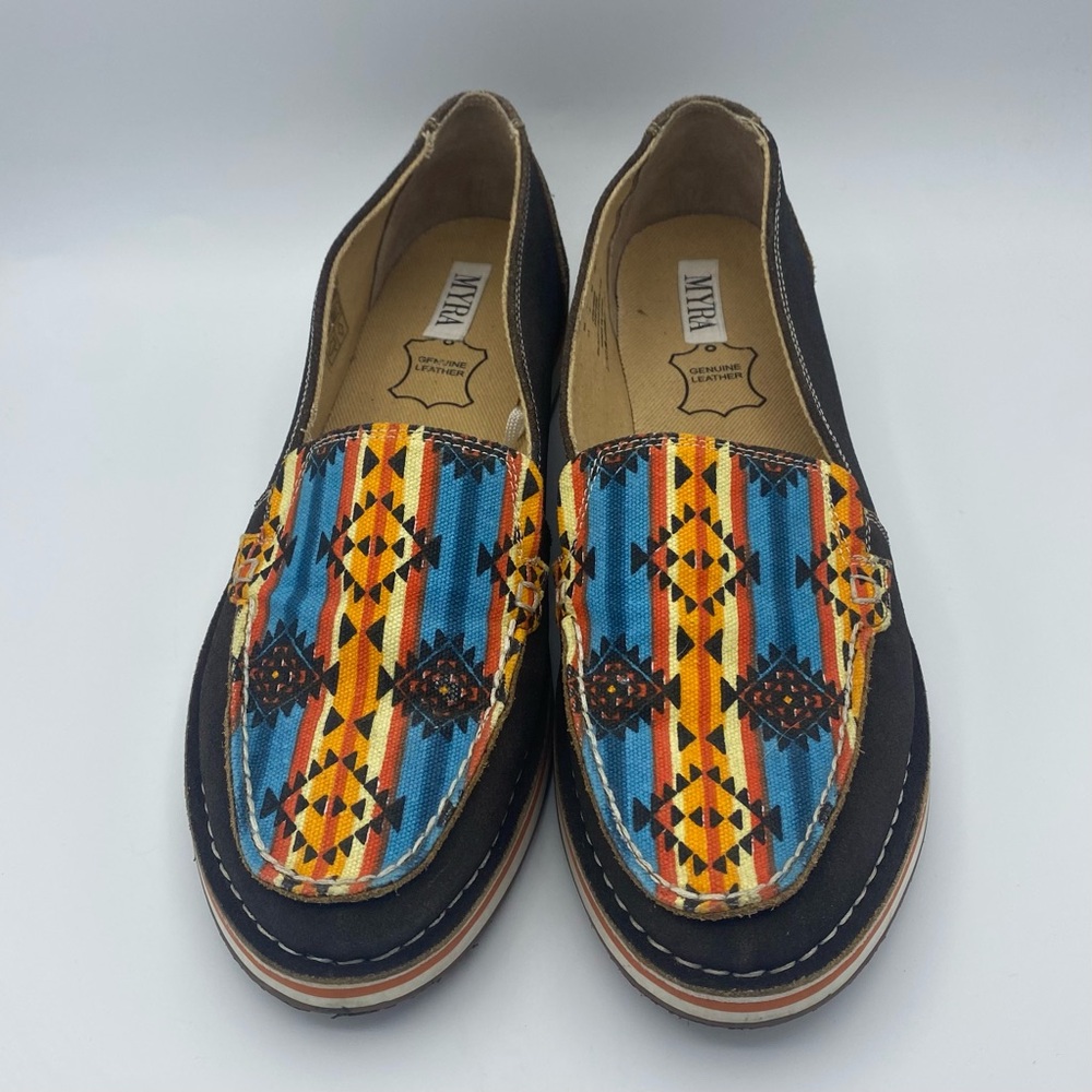 Myra Bag Aztec Cruiser Shoes Size 11 Moccasin Slip On Sneaker Casual Gifts